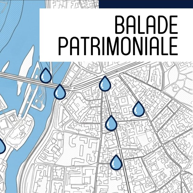 Affiche — Balade patrimoniale — L'eau dans le quartier