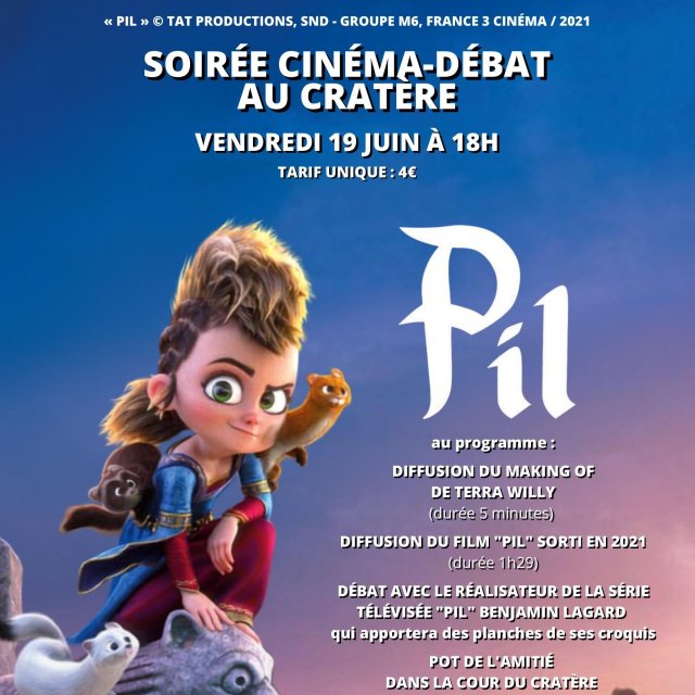 Affiche — Soirée ciné-débat — le film « Pil » au Cratère