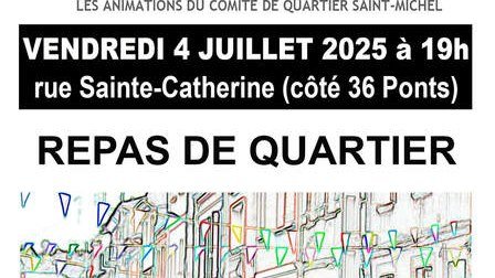 Repas de quartier — rue Sainte-Catherine