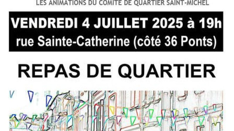 Repas de quartier — rue Sainte-Catherine
